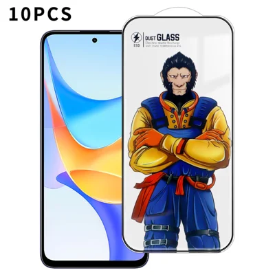 For Honor Play 50 Plus 5G 10Pcs Full Screen Protector 3D Arc 120C Anti-Static Silk Printing High Aluminium-silicon Glass Film - As Shown