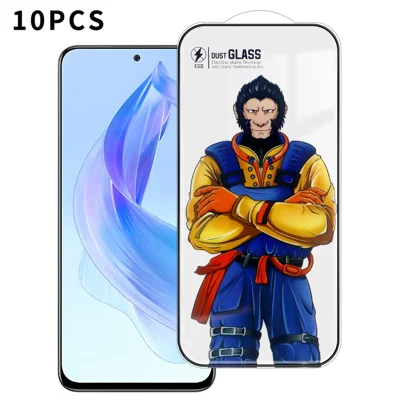 Til Honor X50i 5G 10 stk. fuld skærmprotector 3D bue 120C antistatisk silkeprint høj aluminium-silicium glasfilm - Som vist
