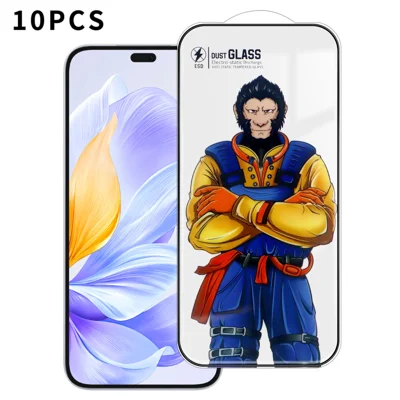 For Honor X60i 5G 10Pcs Full Screen Protector 3D Arc 120C Anti-Static Silk Printing High Aluminium-silicon Glass Film - As Shown