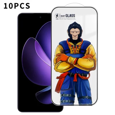 For Oppo Reno13 F 5G 10Pcs Full Screen Protector 3D Arc 120C Anti-Static Silk Printing High Aluminium-silicon Glass Film - As Shown