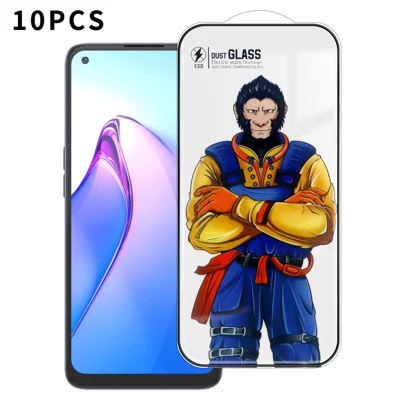 Para Oppo Reno8 5G (Versão Global) 10Pcs Protetor de Tela Completo 3D Arc 120C Filme de Vidro de Alumínio-silício de Impressão Seda Anti-Estática de Alta - Como Mostrado
