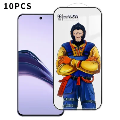 For Realme 13 Pro 5G (Global) 10Pcs Full Screen Protector 3D Arc 120C Anti-Static Silk Printing High Aluminium-silicon Glass Film - As Shown