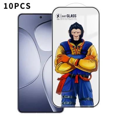 Til Xiaomi Redmi K70 Ultra 10 stk. Fullskærmsskærmværn 3D bue 120C Anti-statiske silkeprint Højt aluminium-silicium glasfilm - Som vist
