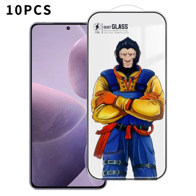 For Xiaomi Redmi K70 Pro 5G 10Pcs Full Screen Protector 3D Arc 120C Anti-Static Silk Printing High Aluminium-silicon Glass Film - As Shown