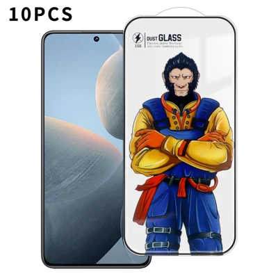 For Xiaomi Redmi K70E 5G 10Pcs Full Screen Protector 3D Arc 120C Anti-Static Silk Printing High Aluminium-silicon Glass Film - As Shown