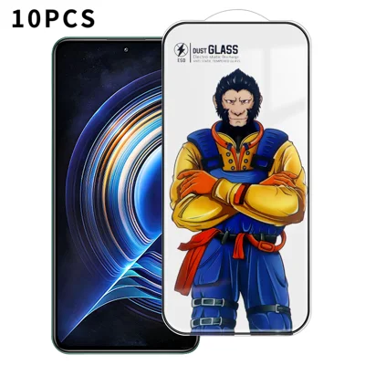 Xiaomi Redmi K50 Pro 10Pcs Protecteur d'écran plein écran 3D Arc 120C Film en verre anti-statique à sérigraphie haute en aluminium-silicium - Comme indiqué