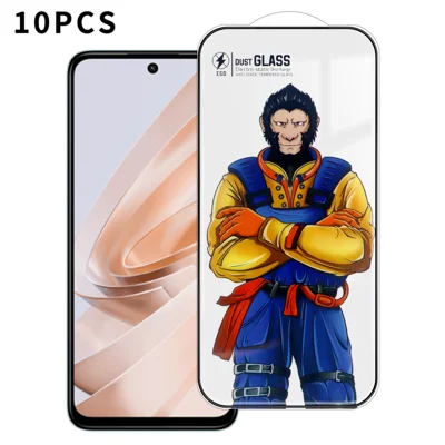For Xiaomi Redmi Note 13R 5G 10Pcs Full Screen Protector 3D Arc 120C Anti-Static Silk Printing High Aluminium-silicon Glass Film - As Shown