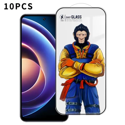 Für Xiaomi Redmi Note 12R 5G 10 Stück Vollbildschirmschutz 3D Arc 120C Anti-statisch Seidendruckung Hochaluminium-Silizium-Glasfilm - Wie gezeigt