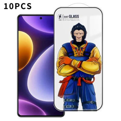 Dla Xiaomi Redmi Note 12 Turbo 10 szt. pełny ekran ochronny 3D łuk 120C antystatyczna folia z wysokiej jakości szkła aluminiowo-krzemowego z nadrukiem jedwabnym - jak na zdjęciu