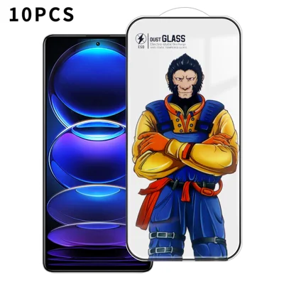 Xiaomi Redmi Note 12 Pro+ 5G 10 Stück Vollbild-Schutzfolie 3D Bogen 120C Antistatisch Seidendruckbeschichtung Hochaluminium-Silizium-Glas-Folie - Wie Abgebildet