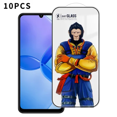 For Xiaomi Redmi 13R 5G 10Pcs Full Screen Protector 3D Arc 120C Anti-Static Silk Printing High Aluminium-silicon Glass Film - As Shown
