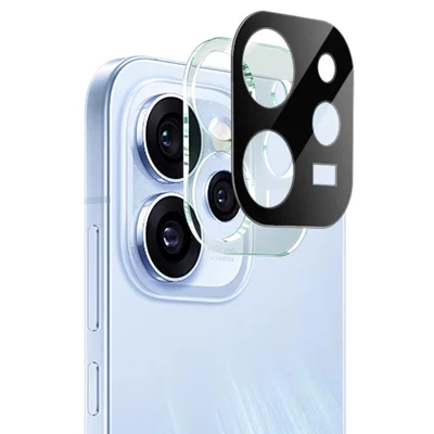 IMAK pour Oppo Reno15 5G Film de protection intégral en verre trempé + capuchon acrylique (version noire)