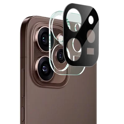 IMAK Folia Ochronna z Hartowanego Szyba na Obiektyw do Oppo Reno15 Pro 5G + Pokrywka z Akrylu (Czarna Wersja)