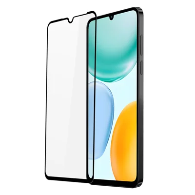 Til Honor X5c 4G / Honor X5c Plus 4G Glasfilm DUX DUCIS Fuldt dækkende beskytter 2.5D flad skærm Medium Alumina Glas HD klar film - Sort