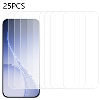 25 Pièces pour Oppo Reno15 5G Protecteur d'écran en verre trempé avec colle complète, film haute définition (NON couverture totale)