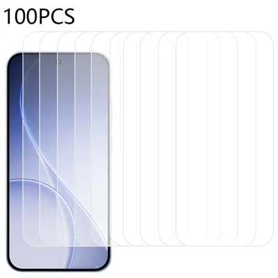 100 pièces pour protection d'écran Oppo Reno15 5G en verre trempé à collage total anti-rayures (non couverture complète)