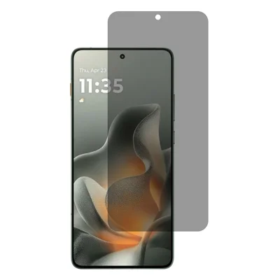 Protetor de Ecrã Total Anti-Espionagem para Motorola Edge 70 5G, com Tecnologia 2.5D Arc Edge, Colagem Total, em Vidro de Alta Resistência de Alumínio-Silício (Desbloqueio por Impressão Digital)