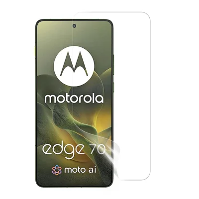 فيلم شاشة لهاتف Motorola Edge 70 5G، واقي شاشة من مادة PET شفاف خالي من الفقاعات