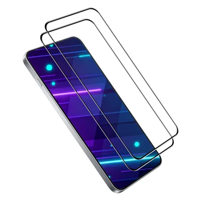 لـ Motorola Edge 70 5G قطعتين واقي شاشة ENKAY HAT PRINCE 9H طباعة حريرية 0.26 مم زجاج مقوى - شفاف