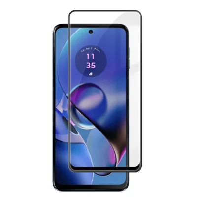 For Motorola Moto G64 5G HD Full Screen Protector Silk Printing Black Edge High Aluminium-silicon Glass Film - As Shown