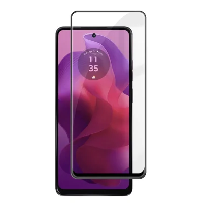 For Motorola Moto G24 5G HD Full Screen Protector Silk Printing Black Edge High Aluminium-silicon Glass Film - As Shown