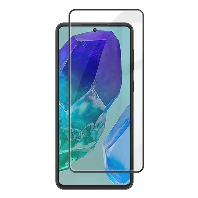 For Samsung Galaxy M55 5G HD Full Screen Protector Silk Printing Black Edge High Aluminium-silicon Glass Film - As Shown