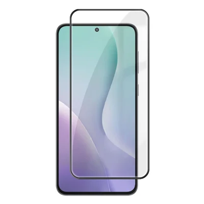 Pour Samsung Galaxy M56 5G HD Protecteur d'écran intégral Impression soie Bord noir Verre en silicium-aluminium haute résistance - Tel que montré