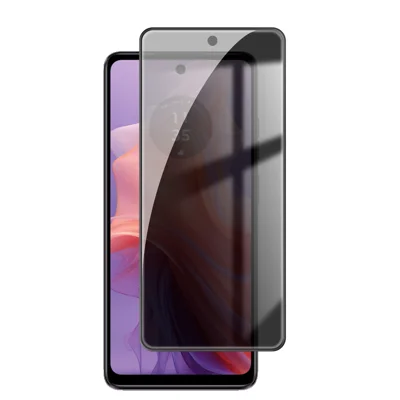 For Motorola Moto E14 4G Anti Spy Privacy Full Screen Protector Black Edge High Aluminium-silicon Glass Film - As Shown