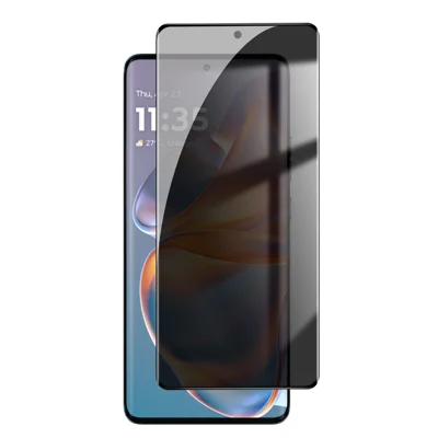 For Motorola Edge 50 Pro 5G Anti Spy Privacy Full Screen Protector Black Edge High Aluminium-silicon Glass Film - As Shown