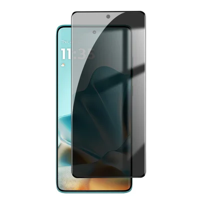 For Motorola Edge 60 Fusion 5G Anti Spy Privacy Full Screen Protector Black Edge High Aluminium-silicon Glass Film - As Shown