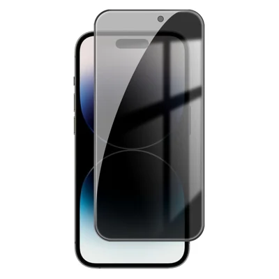 For iPhone 14 Pro Max Anti Spy Privacy Full Screen Protector Black Edge High Aluminium-silicon Glass Film - As Shown