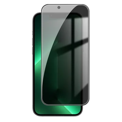 Protector de Pantalla Completa Antiespías para iPhone 13 Pro, Protector de Vidrio de Aluminosilicato Negro con Borde, como se Muestra