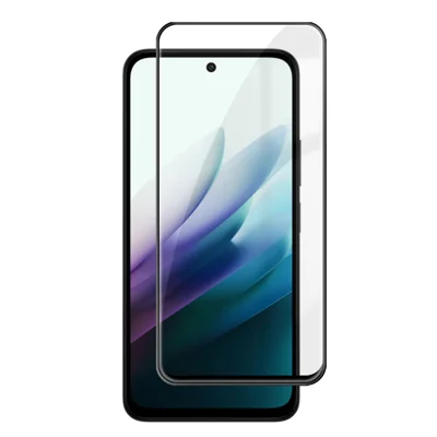 For Xiaomi Redmi 15 5G (Global) (169mm) HD Full Screen Protector Silk Printing Black Edge High Aluminium-silicon Glass Film - As Shown