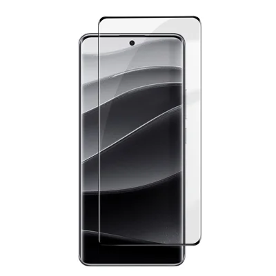 For Xiaomi Redmi Note 14 Pro+ 5G HD Full Screen Protector Silk Printing Black Edge High Aluminium-silicon Glass Film - As Shown