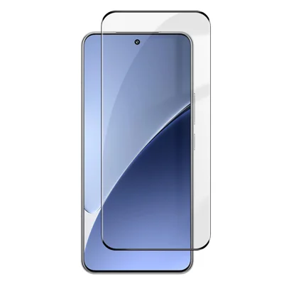 Protector de Pantalla Completa HD para Xiaomi 15 Pro, Película de Vidrio de Alta Silicoaluminio con Borde Negro Impreso en Seda - Tal como se Muestra