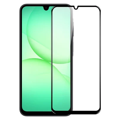 NORTHJO A+ para Samsung Galaxy A27 Protector de Pantalla Completa de Alta Película de Aluminio-Silicio 0.3mm 2.5D Borde Negro con Impresión Serigráfica