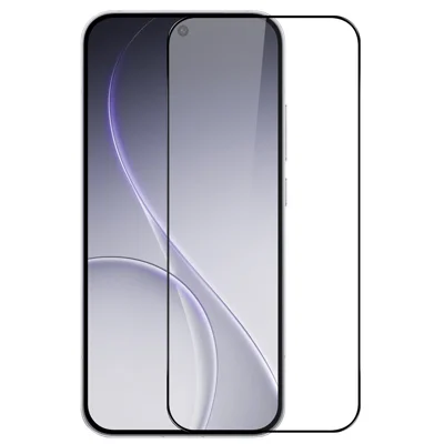 NORTHJO A+ Pour Oppo Reno15 5G Protecteur d'écran complet Film en verre aluminosilicate 0,3 mm 2,5D Bord noir Impression soyeuse