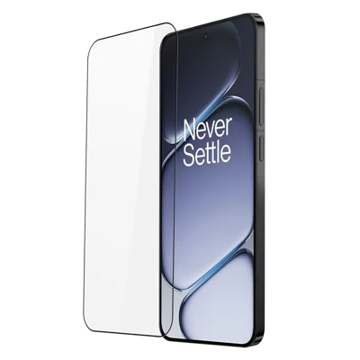 DUX DUCIS For OnePlus Ace 6 5G / OnePlus Ace 6T 5G / OnePlus 15R 5G Screen Protector  Full Screen Protector 2.5D Flat Screen Medium Alumina Glass HD Clear Film with Fingerprint Unlock - Black