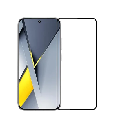 Für Xiaomi Poco F8 Ultra gehärtete Glasfolie PINWUYO JK Serie-2 9H Vollbildschutz - Schwarz