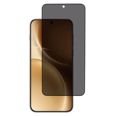 For vivo X300 Pro 5G Anti Spy Privacy Screen Protector 2.5D Arc Edge Full Glue Full Cover High Aluminium-silicon Glass Film (Fingerprint Unlock)
