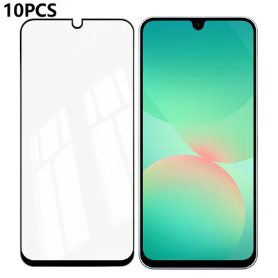 RURIHAI 10Pcs For Samsung Galaxy A27 5G High Aluminium-Silicon Glass Film 0.26mm 2.5D Full Screen Protector