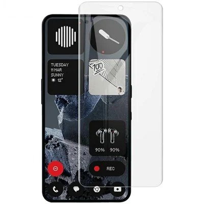 IMAK Hydrogel Film 4th For Nothing Phone (3a) Lite 5G Full Screen Protector Ultra Clear Full Glue Soft TPU Film (Fingerprint Unlock) - Transparent