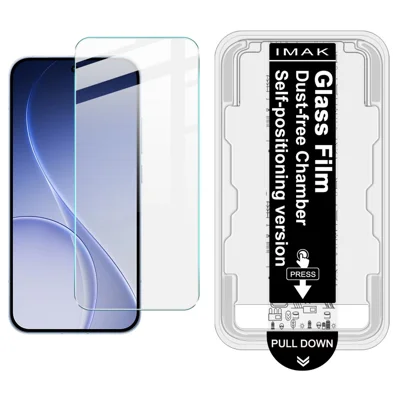 IMAK Série H pour Oppo Reno15 5G Protecteur d'écran en verre trempé Film d'installation facile avec kit d'outil de suppression automatique de la poussière (NON couverture complète) (Déverrouillage par empreinte digitale)