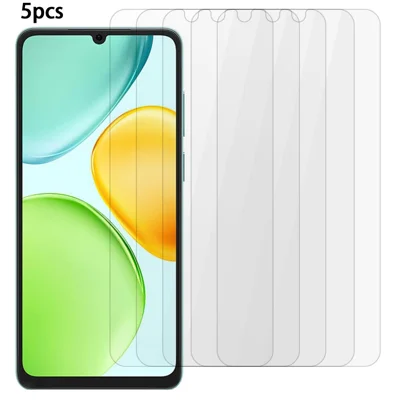 5Pcs For Honor Play 60A 5G Front Screen Protector 0.3mm 2.5D Tempered Glass Clear Film, Not Full Covering