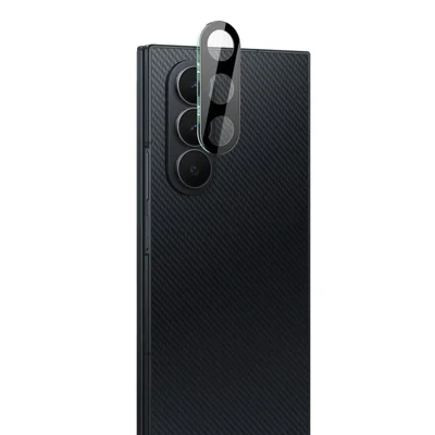 IMAK Für Samsung Galaxy Z TriFold 5G Gehärtetes Glas Vollständige Abdeckung Objektivfolie + Acryl Cap (Schwarze Version)