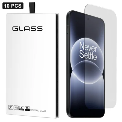For OnePlus Ace 6 5G 10Pcs Screen Protector 3D Large Arc Edge Thick Glue HD Clear High Aluminium-silicon Glass Film (NOT Complete Covering) - As Shown