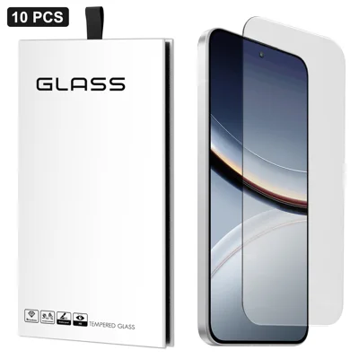 For Xiaomi Poco F7 Pro 5G 10Pcs Screen Protector 3D Large Arc Edge Thick Glue HD Clear High Aluminium-silicon Glass Film (NOT Complete Covering) - As Shown