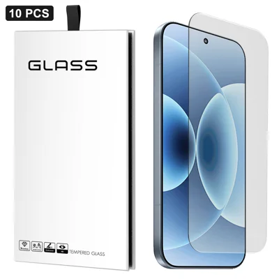 For Xiaomi 17 10Pcs Screen Protector 3D Large Arc Edge Thick Glue HD Clear High Aluminium-silicon Glass Film (NOT Complete Covering) - As Shown