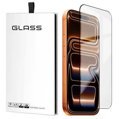 Protecteur d'écran complet HD pour iPhone 17 Pro Max, film en verre trempé en silicium-aluminium ultra fin de 0,18 mm avec impression soyeuse