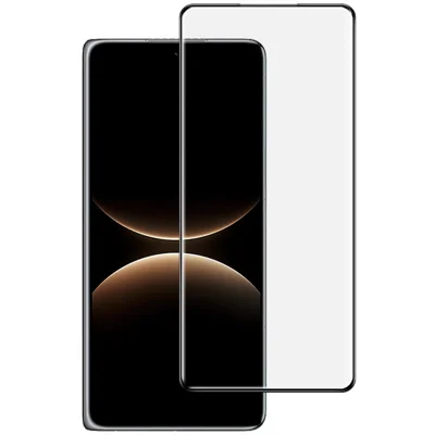 IMAK لجهاز Huawei Mate X7 واقي الشاشة تغطية كاملة لاصق كلي فيلم زجاجي منحني مقسّى ثلاثي الأبعاد مع إطار تحديد المواقع